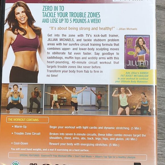 Brand‎ New Jillian Michaels No More Trouble Zones Workout DVD - Picture 5 of 5